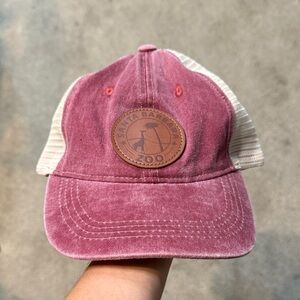 Santa Barbara Zoo Distressed Pink SnapBack Trucker Hat